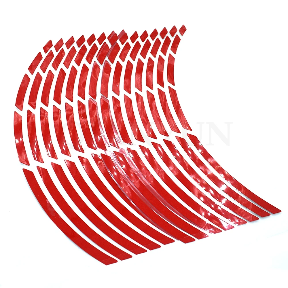 17 19 дюймов Универсальный мотоцикл автомобиль шина наклейка светоотражающая обод