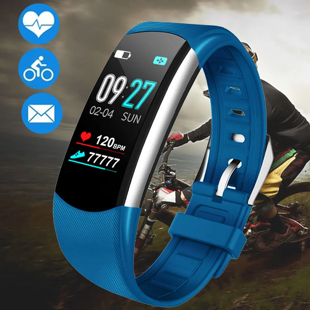 C6 Multifunctional Blood Pressure Smart Bracelet Touch Screen Waterproof Sleep Monitor Bluetooth Heart Rate Gift Sports Outdoor | Спорт и