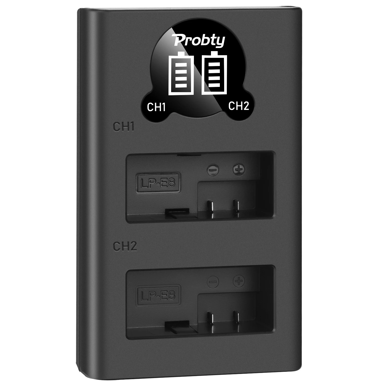 Probty LP-E8 LP E8 LPE8 1800mAh camera Battery + LED Dual Charger For Canon EOS 550D 600D 650D 700D Rebel T2i T3i T4i T5i | Электроника