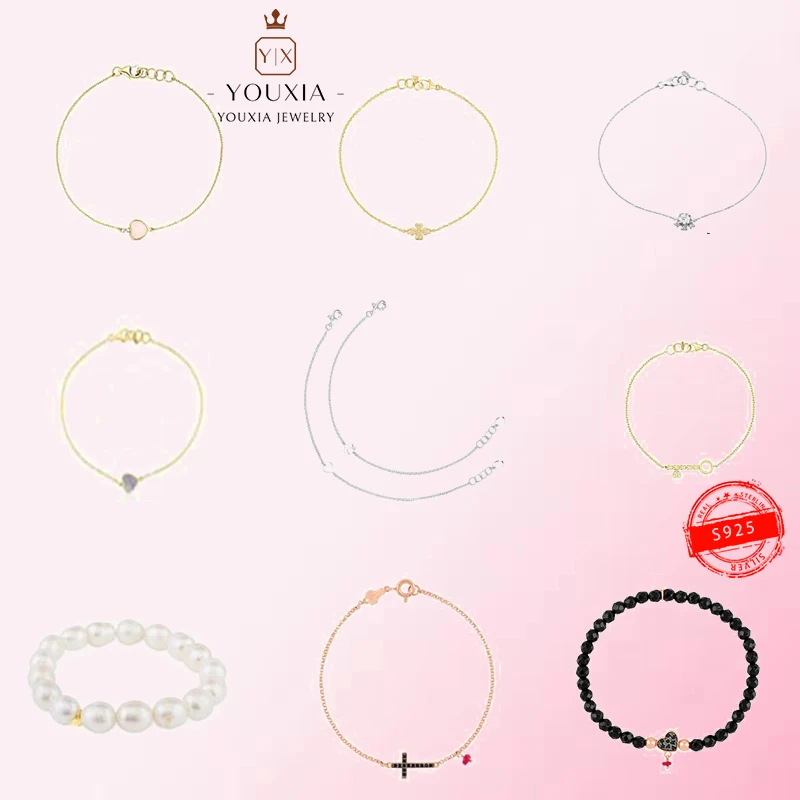 

1:1 Make 925 Sterling Silver Customized Multi-style Fashion Exquisite Bracelet