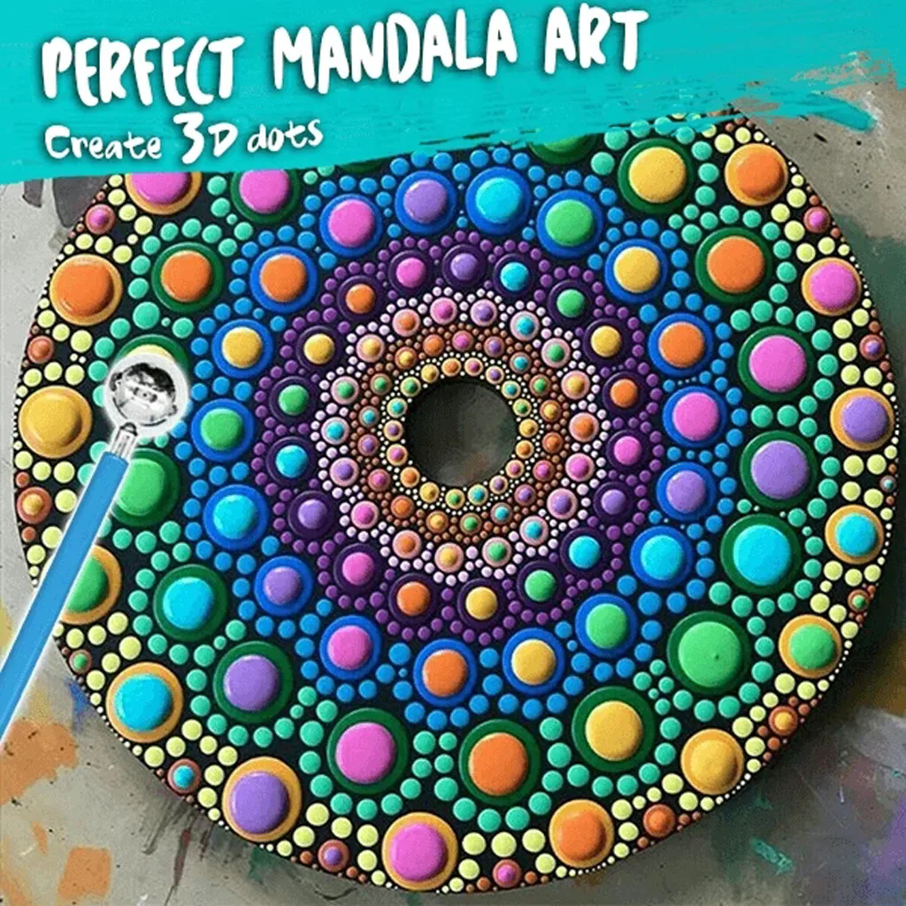 35x набор инструментов для рисования с узором Набор камнями Ручка кисти трафарет