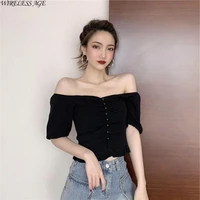 wireless age t shirt women high waist short sleeve thin short knitted ice silk v neck solid color sexy tight top fashion wild