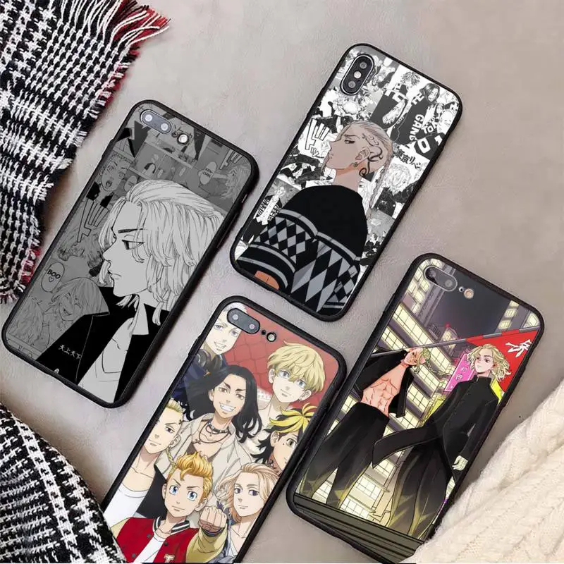 

Hot Anime Tokyo Avengers Phone Case Tempered glass For iphone 6 7 8 plus X XS XR 11 12 13 PRO MAX mini