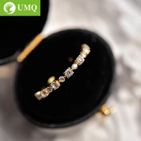 umq 100 925 sterling silver sparkling diamond wedding rings inlaid zircon slim diamond tail ring for women fine jewery gifts