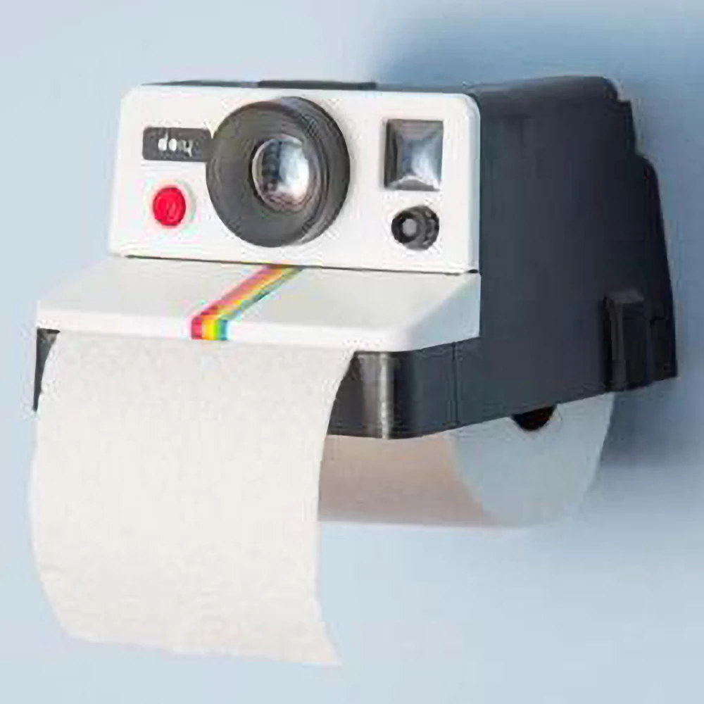 

Creative Retro Polaroid Camera Shape Inspired Tissue Boxes Toilet Roll Paper Holder Box Bathroom Decor Home New Paper Holder