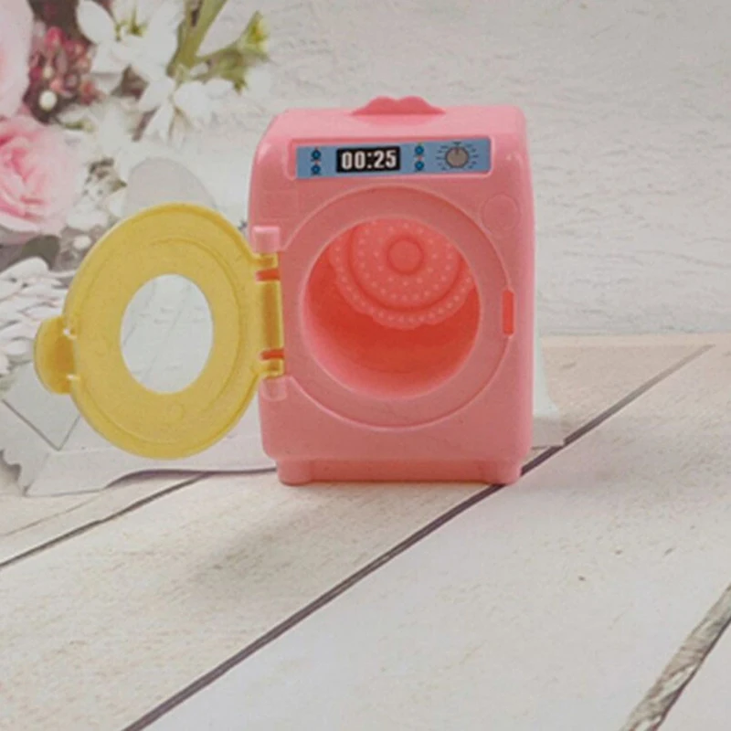 

Mini Roller washing machine With Sound and Lights emulational Water effluent BabyToy GIft Eletronic Children Pretend Play