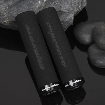 Operate grips прямой Эргономичный горный велосипед высокая плотность поролоновая Ручка Губка Грипсы плоские FX333 - Цвет: black black ring