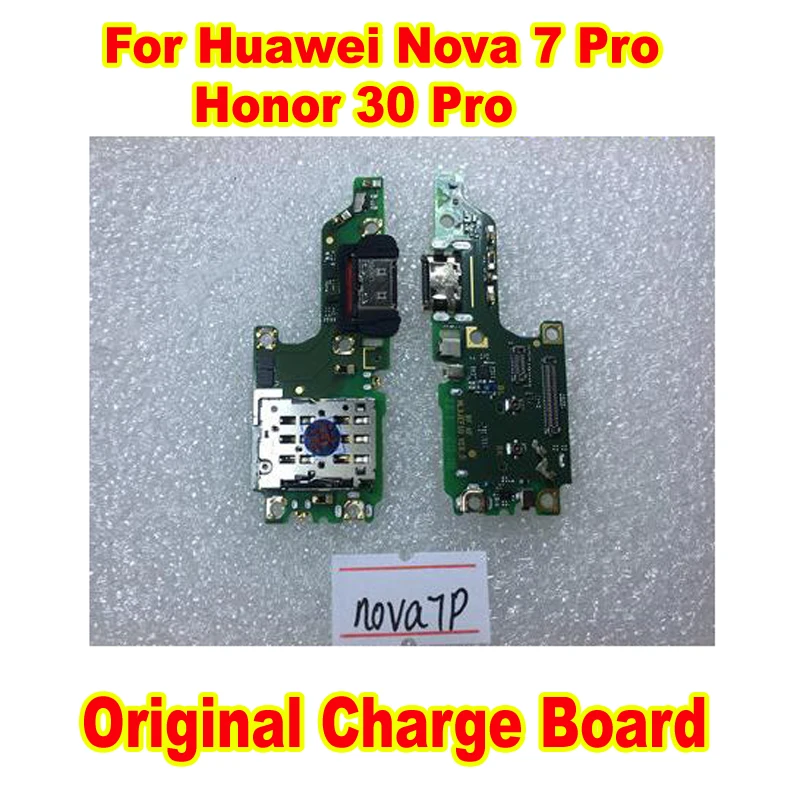 

100% оригинал Для Huawei Nova 7 Pro Honor 30 Pro 5G USB зарядная плата зарядного порта док-разъема печатная плата для мобильного телефона гибкий кабель