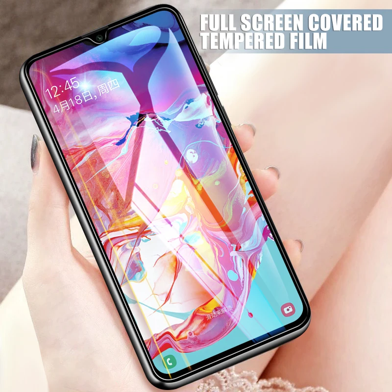 С уровнем твердости 9H закаленное Стекло для samsung Galaxy A10 A20 A20E A30 A40 A40S A50 A60 A70 A80 A90 M10 M20 M30 прозрачной крышкой закаленное Стекло