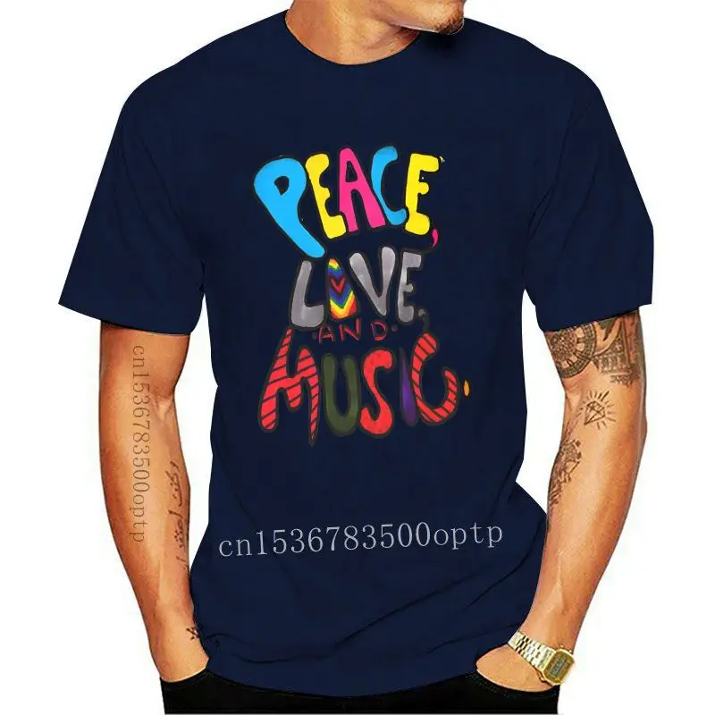 

Мир любовь и музыка крутая забавная мужская женская унисекс футболка жилет 629 мультфильм футболка Мужская Унисекс Новая мода футболка