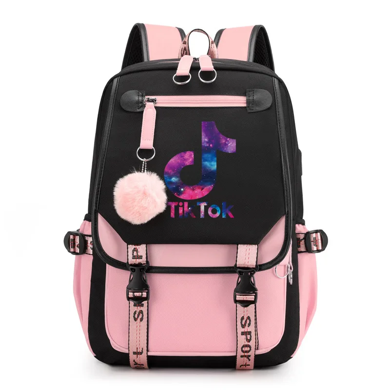 Горячая Tik Tok рюкзак Ёмкость tok студентам школьная сумка Teentage ноутбук путешествия