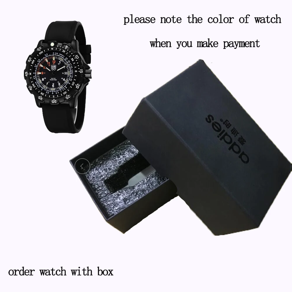 box-black line Супер крутые военные водонепроницаемые мужские спортивные часы модные высококачественные кварцевые Светодиодные Светящиеся Наручные часы мужские часы - Цвет: box-black line