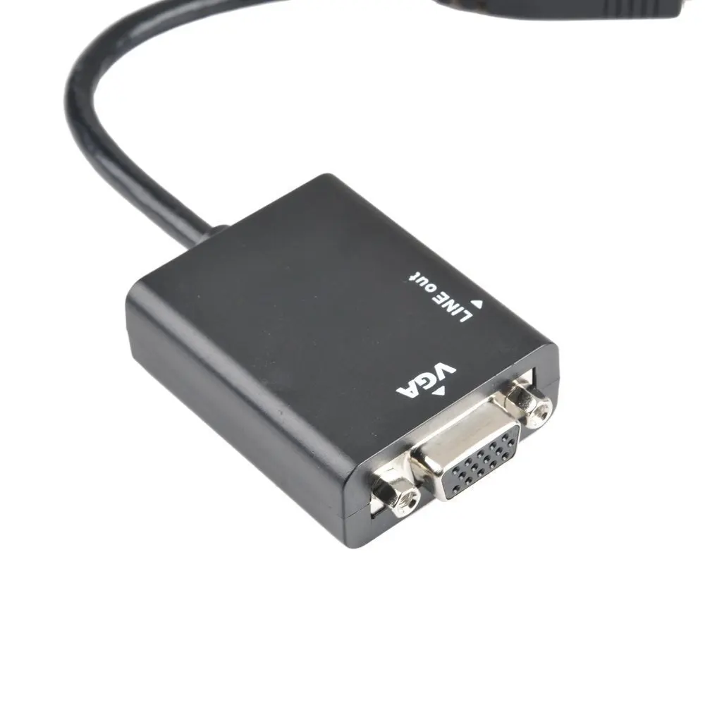 Кабель-преобразователь HDMI/VGA 1080P HD2VGA цифро-аналоговый для Xbox 360 PS3 PS4 ноутбука