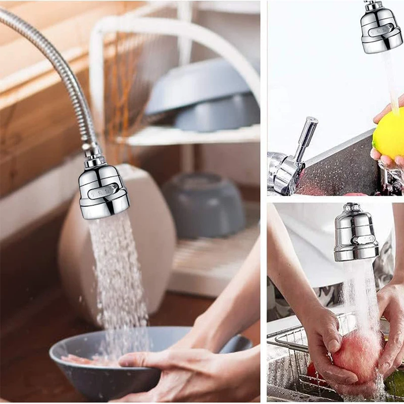 

3 Modes Faucet Aerator 360 Degree Rotating Flexible WaterSaving High Pressure Filter Adapter Sprayer Kitchen Accessories Faucet