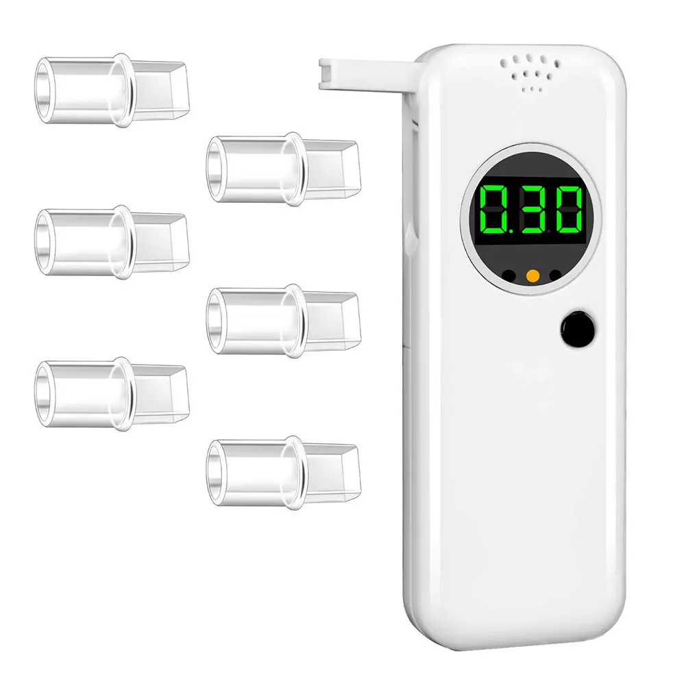 

Accurate Breath Alcohol Tester Professional Alcohol Ttester Breathalyzer Semiconductor Sensor Technology Digital Lcd Portable