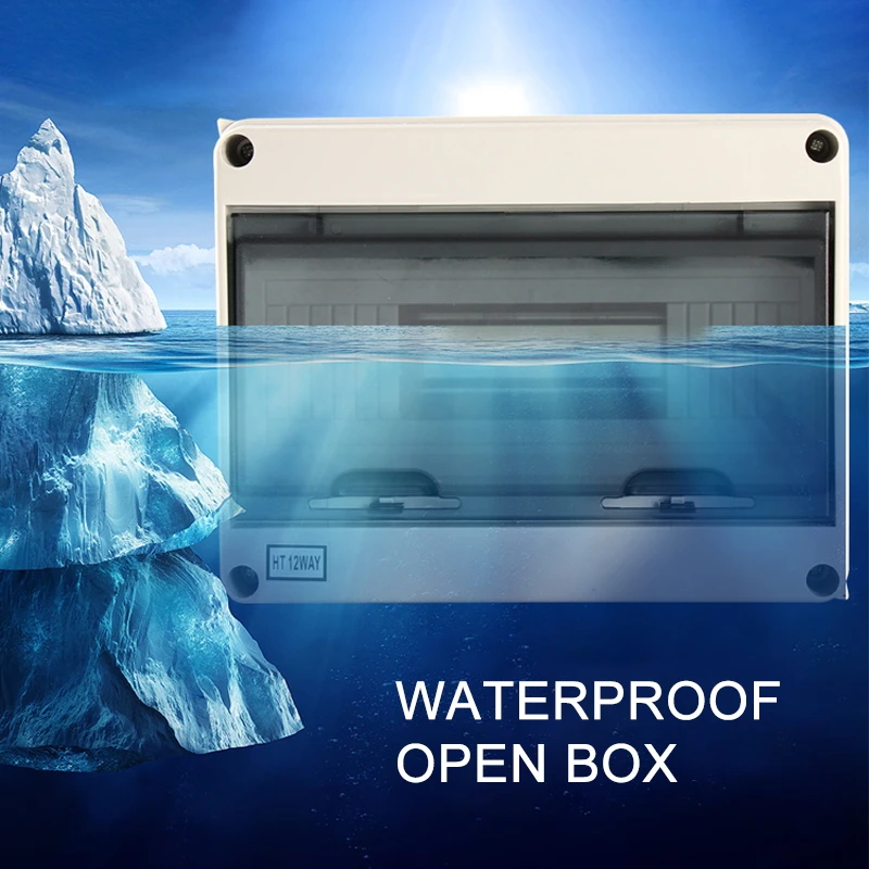

12 Way Plastic Electrical Distribution Box Waterproof MCB Box Enclosure Box Junction Box HT Series