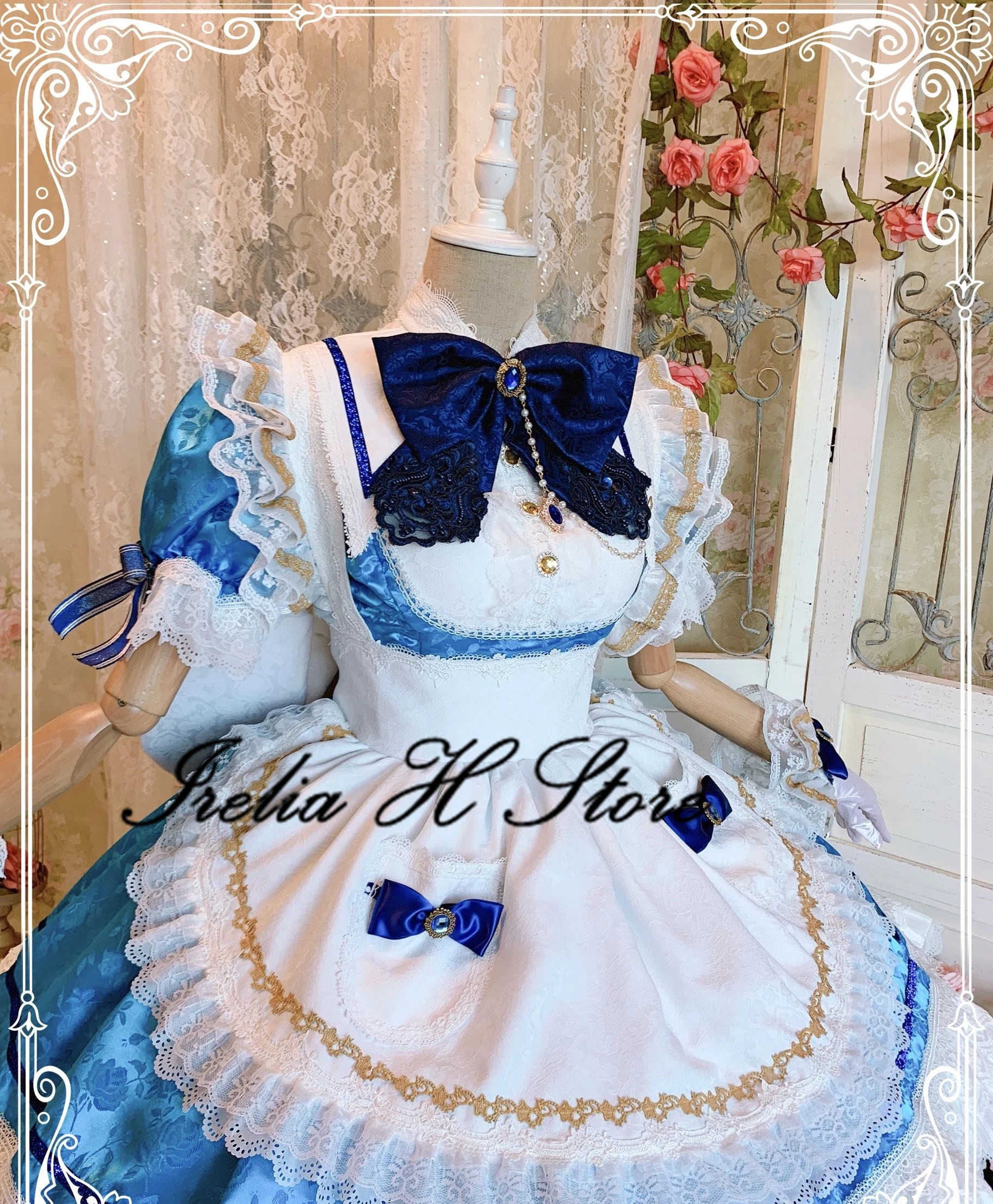 

Irelia H Store Maid dress Miyamoto Frederica Cosplay Costume Dress Female high quality custom made/size limited Edition