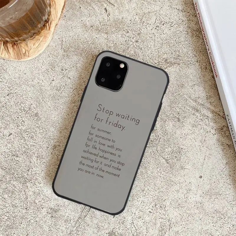 

ZFGHSHYQ Letter Couples Case Black TPU Phone Case For Iphone 6 6s 7 8 Plus XR X XS XSmax 11 12 Pro Mini Max