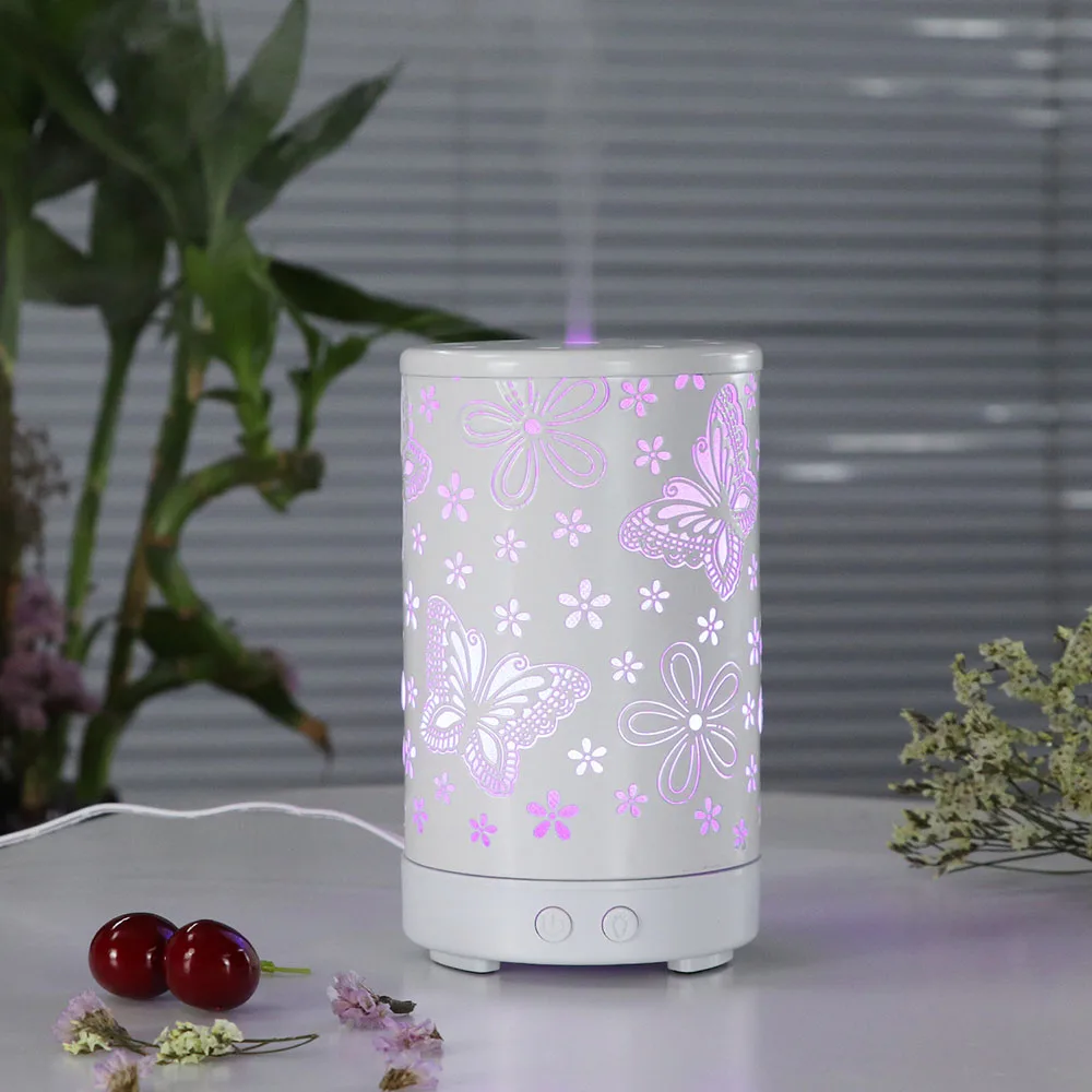 Mini Aromatherapy Essential Oil Diffuser Mute Mist Maker and Air with 7 Color LED Lights Humidifiers Spa-grade | Красота и здоровье