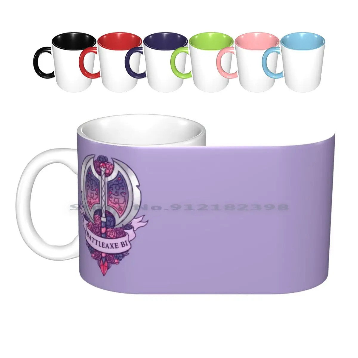

Battleaxe Bi Ceramic Mugs Coffee Cups Milk Tea Mug Lgbt Bisexual Bi Axe Battleaxe Flowers Peony Ribbon Dnd And Weapons Bisexual