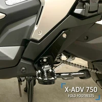 cnc folding footrests passenger new motorcycle parts rear pedal foot pegs stand 2021 for honda xadv x adv 750 xadv750
