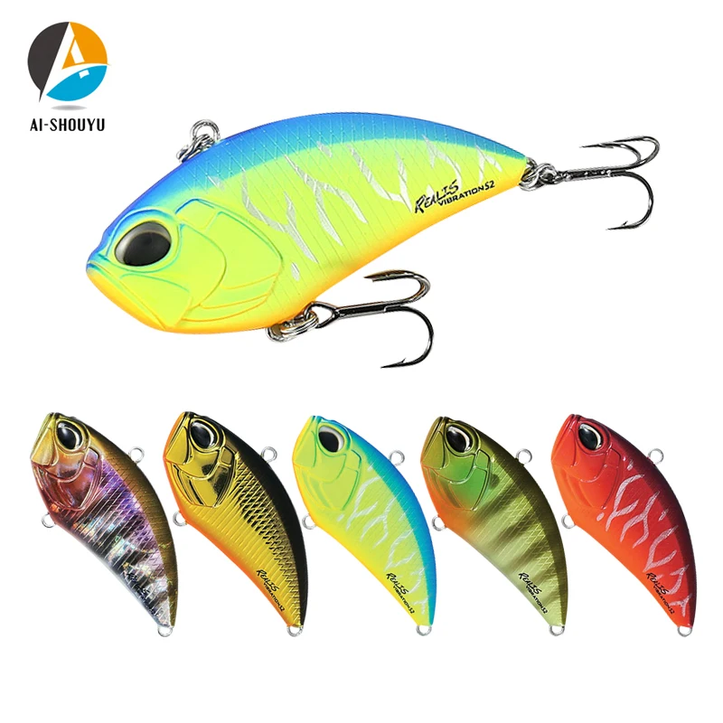 

AI-SHOUYU 1pc New Arrival Hard Sinking VIB Fishing Lure 52mm 13g Plastic Wobbler Artificial Bait Fishing Tackle Peche
