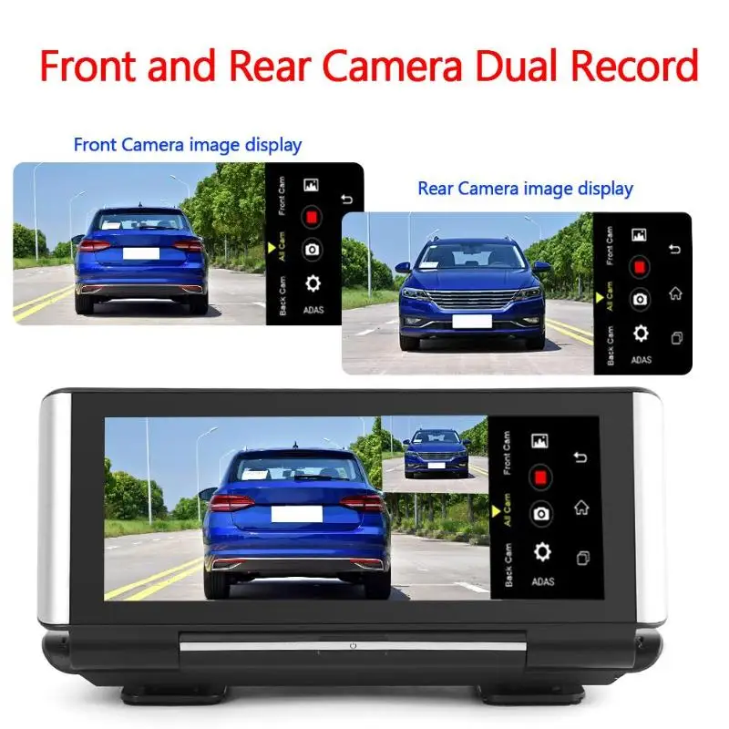 Phisung W09 + Автомобильная dvr камера с парковочным реверсивным радаром двойным