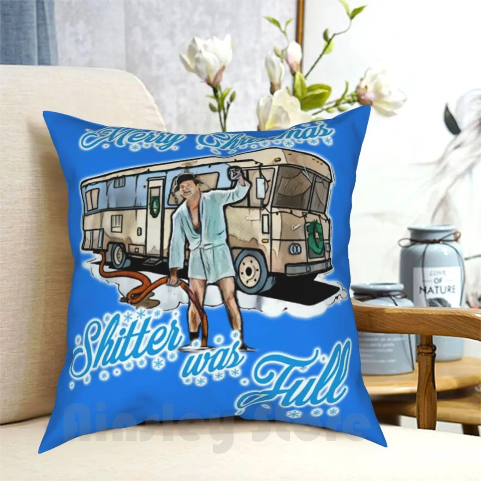 

Чехол Shitter Was с полной подушкой, домашняя мягкая накидка-подушка с принтом в стиле 70-х, Рождественский Кларк гризфорд, двоюродный брат, Эдди г...