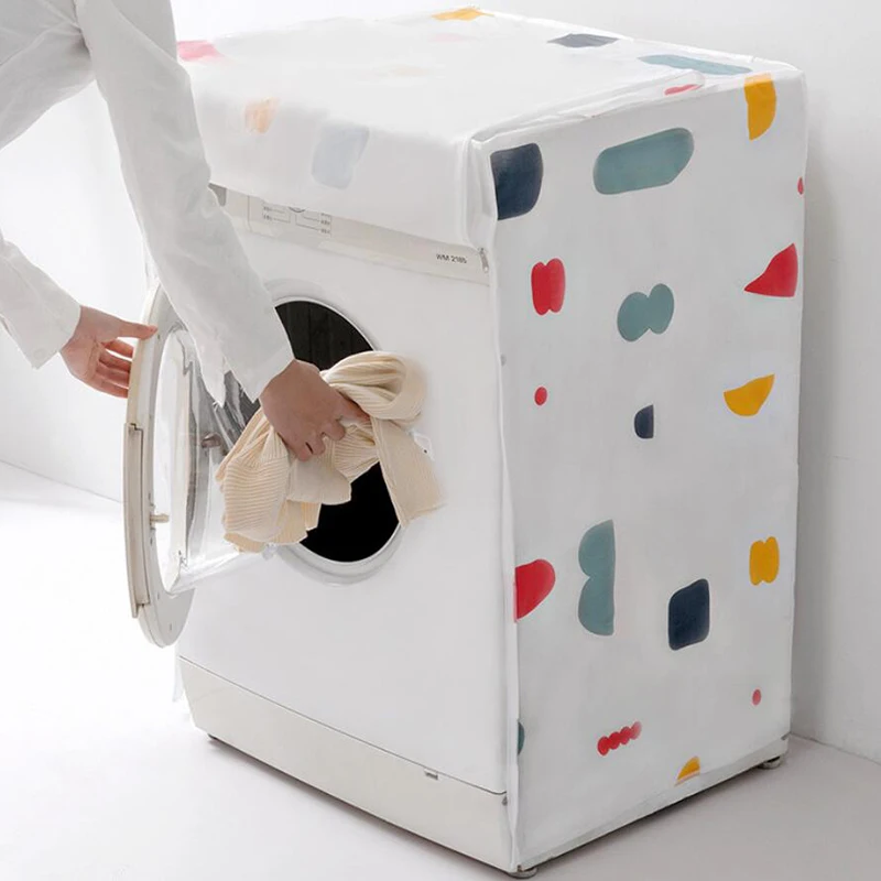 Утолщенные Чехлы для стиральной машины PEVA водонепроницаемый пылезащитный чехол