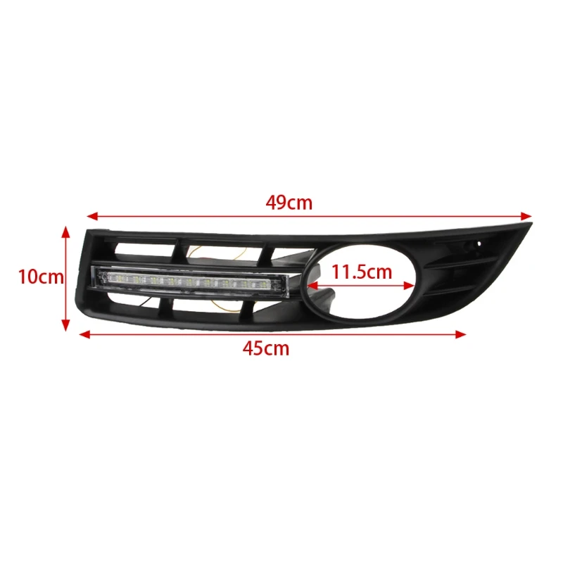 

LED Daytime Running Lights DRL Fog Lamp Cover F7QB