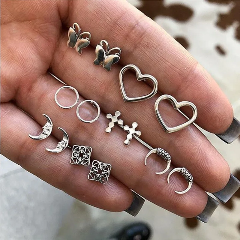 

Vintage carved earrings various design earrings set for girls