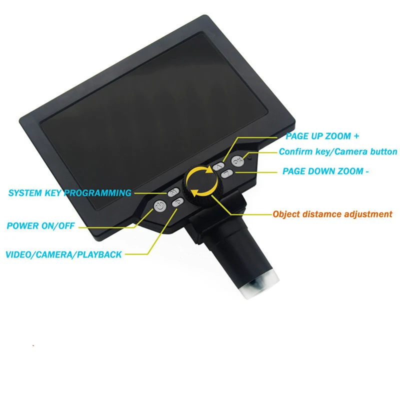 Бесплатная доставка G1200 электронный цифровой микроскоп 12MP 7-дюймовый большой