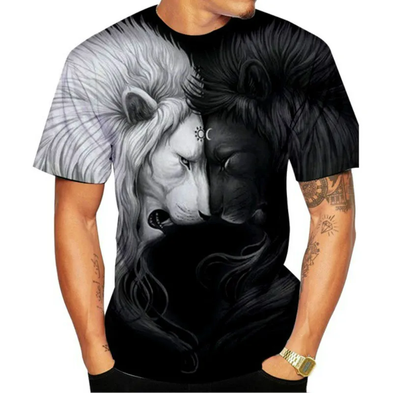 

3DT men's T-shirt, 3D game character digital printing shirt, round neck short sleeve T-shirt, 2021 new, fashion trend