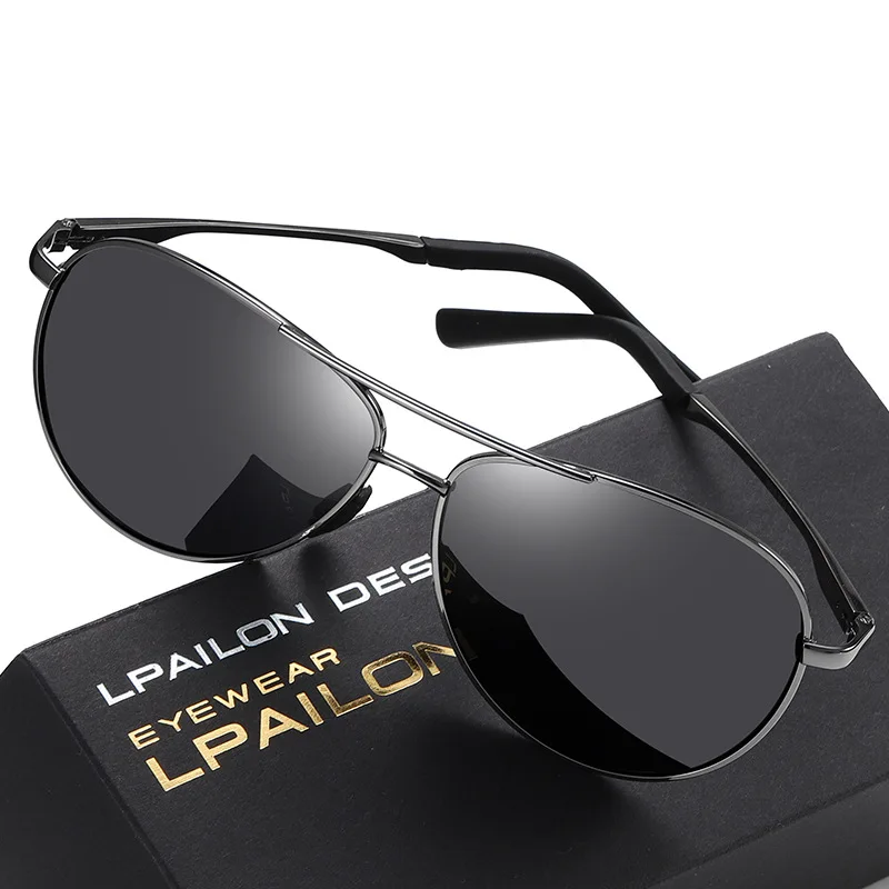 

LPAILON New Polarized Sunglasses Men Mirrored Driving Glasses Black Rectangle Sunglasses Male Cool Fashion Classic