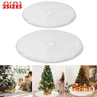90122 см юбка на рождественскую елку, плюшевый базовый напольный коврик, чехол, украшение для рождевечерние, креативные юбки на рождественскую елку, новый год 2022