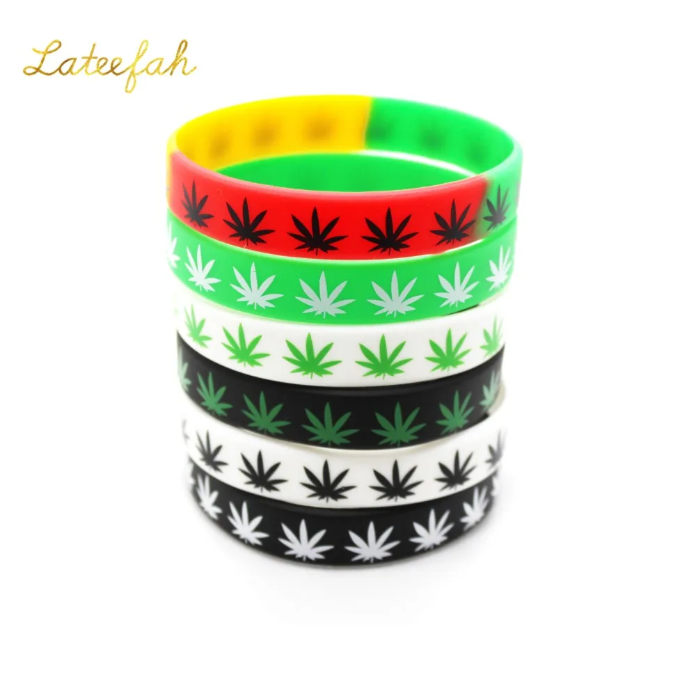 

2020 New Design Silicone Leaf Bracelet Silicone Bracelet Sports Bracelet Fashion For Boys Gift Dropshipping