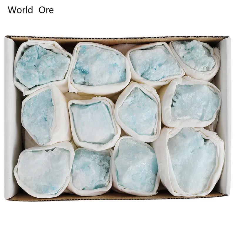 

Natural Stone Mineral Blue Aragonite Raw Stone for Home Decoration