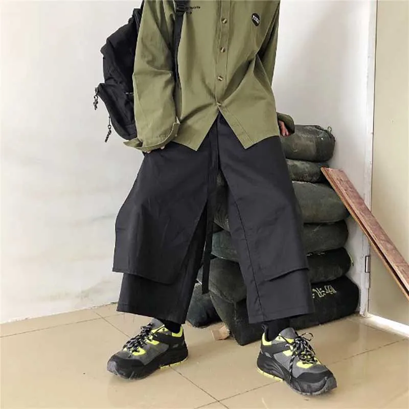 Кимоно NiceMix женское с широкими штанинами модная свободная уличная одежда в