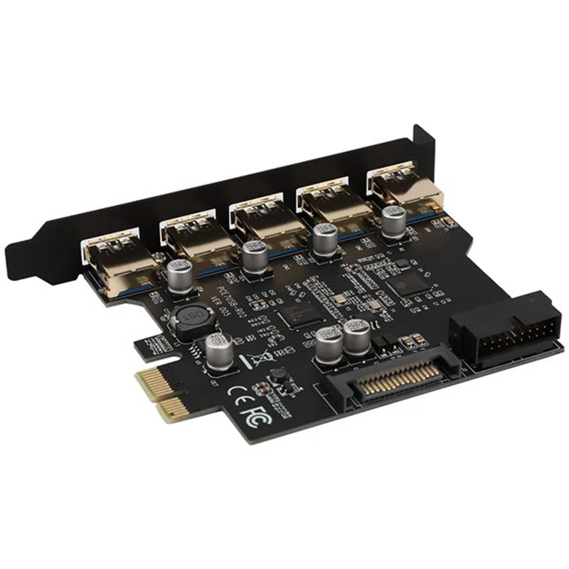 Скорость PCI E к USB 3 0 19 Pin 5 Порты и разъёмы Express карты расширения адаптер SATA 15Pin