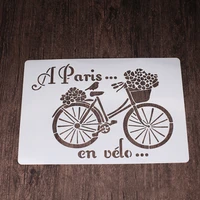 2sheet bicycle wings painting template stencil diy wall layering scrapbooking diary stamp coloring embossing decoration reusable