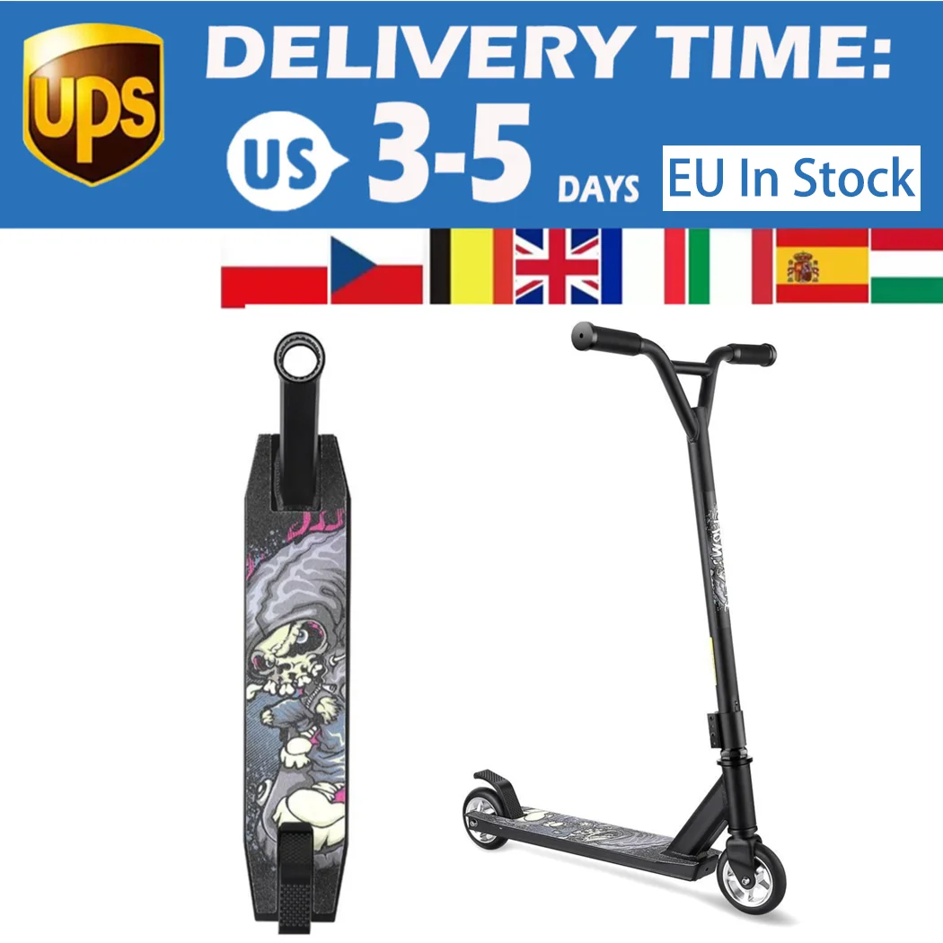 Самокат с двумя колесами ножной скутер максимальной нагрузкой 100 кг скейтборд