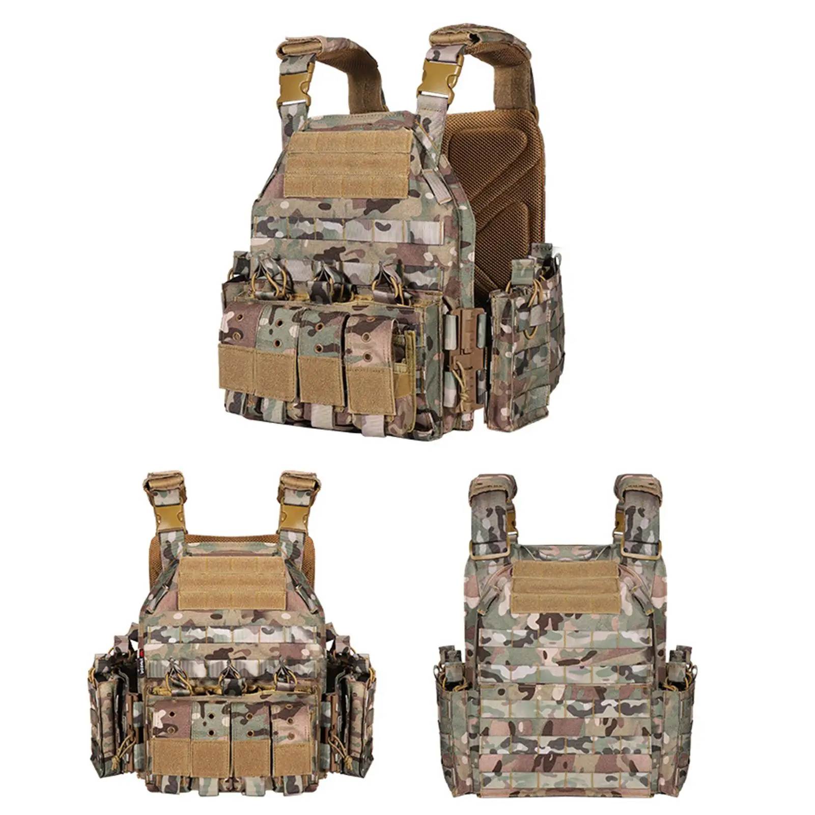 

1000D Nylon Plate Carrier Tactical Vest Outdoor Hunting Protective Adjustable MODULAR Vest for Airsoft Combat Accessories