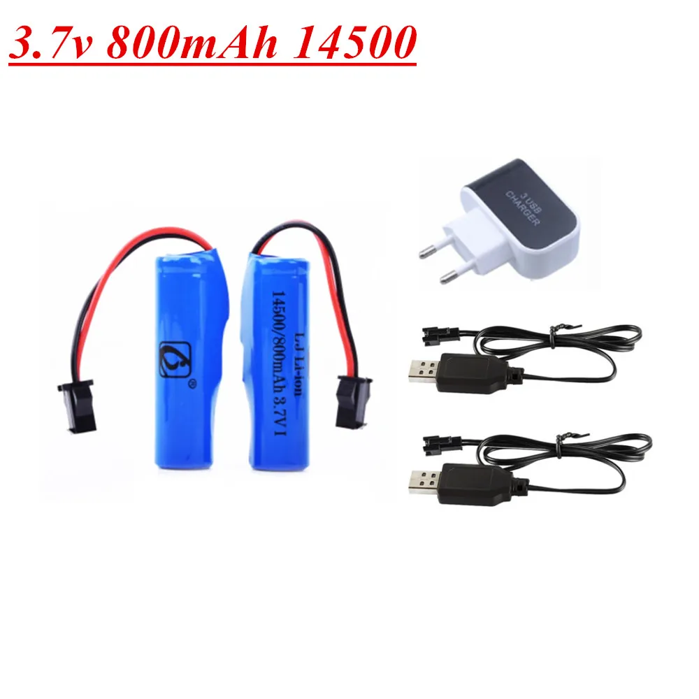 14500 3 7 v 800mah перезаряжаемые батарея зарядное устройство наборы для JJRC C2 D828 RC трюк