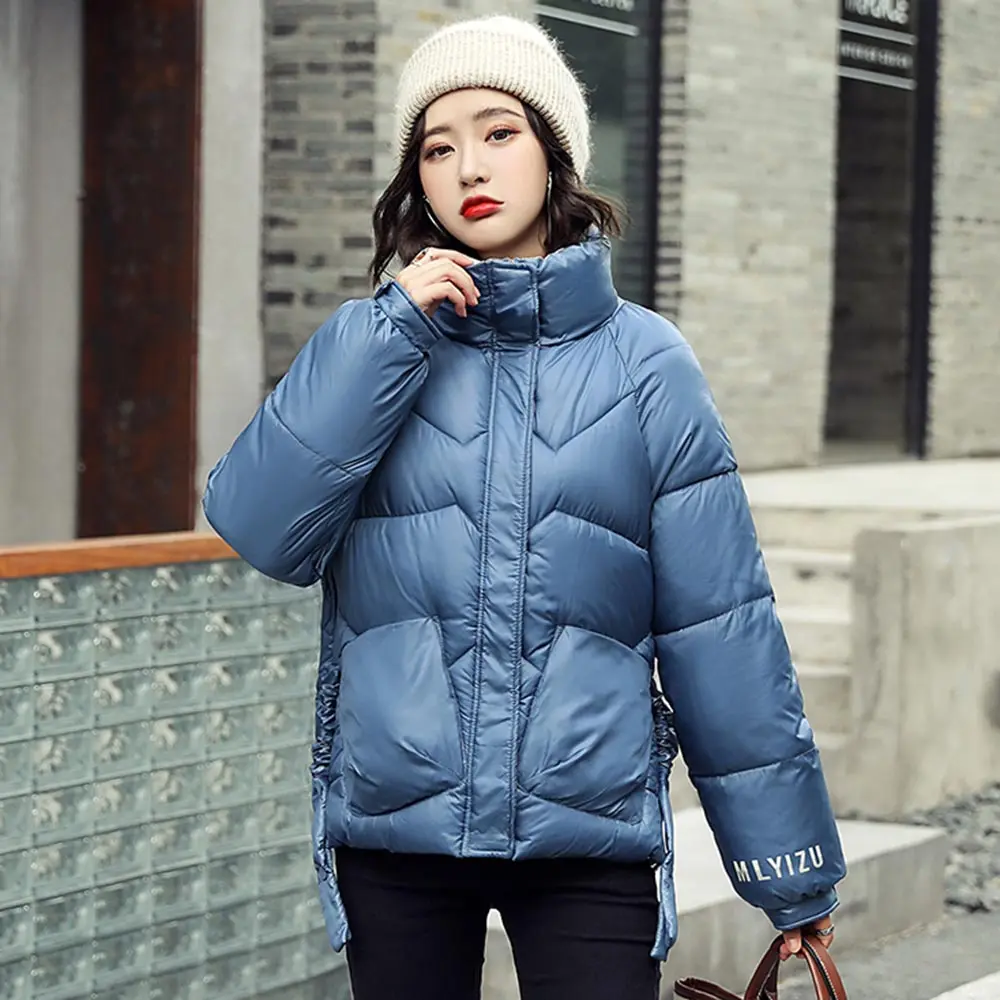 

2020 Women Winter Jacket Short Cotton Padded Womens Coat Autumn Casaco Feminino Inverno Stand Collar Winter Parkas