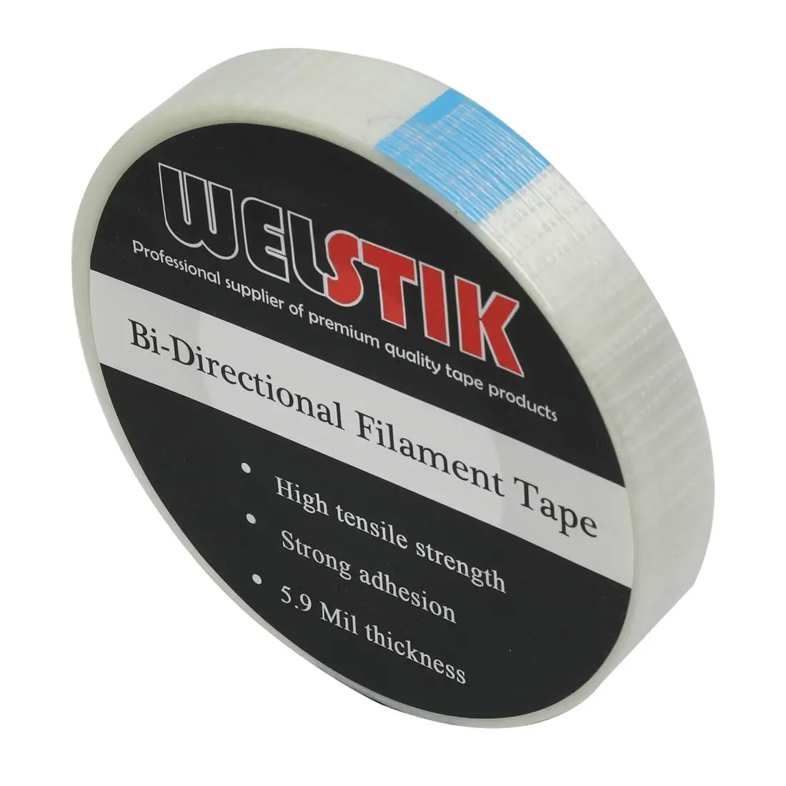 50 м сверхпрочная Стекло волоконная лента прозрачный полосатый односторонняя