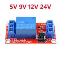 one 1 channel 5v 9v 12v 24v relay module board shield with optocoupler support high and low level trigger for arduino