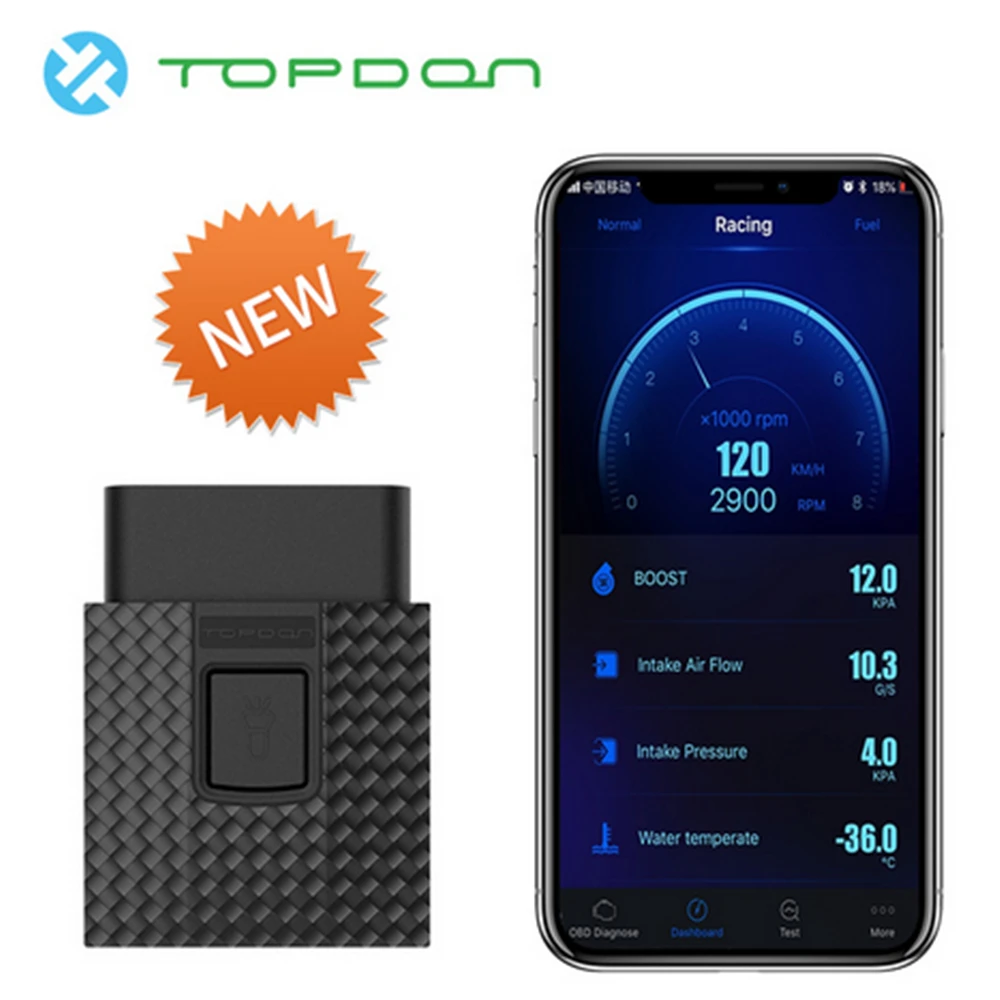 TOPDON Wifi Bluetooth считыватель кодов автомобильный EOBD новейший DIY двигатель obd2 сканер