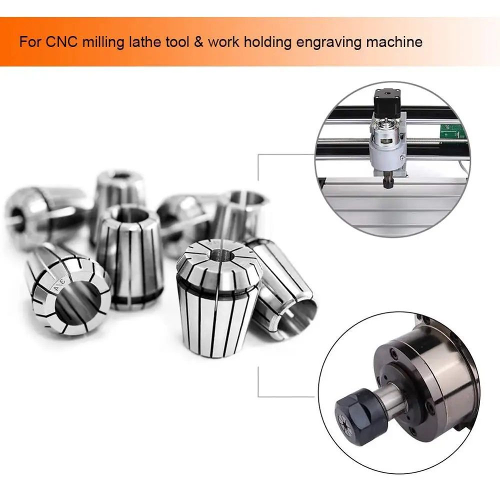 16pcs ER25 Spring Collet Chuck Set CNC Milling Collect Lathe from 1mm to 16mm | Обустройство дома
