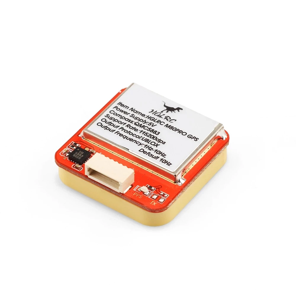 gps модуль hglrc m80 pro glonass galileo qzss sbas bds компас qmc5883 ант