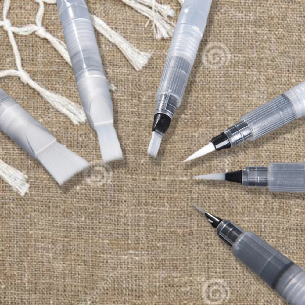 

10pcs Water Coloring Brush Pens Watercolor Painting Brushes Pen Drawing Brush Pens for Water-soluble Pencil Water Color Markers